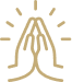 Illustration of a person sitting peacefully in a meditative pose with a glowing aura, representing spiritual services or meditation.