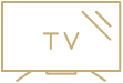 A television mounted on a wall in a room at Westview Care Center, providing entertainment for residents.